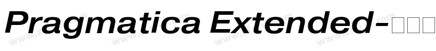 Pragmatica Extended字体转换